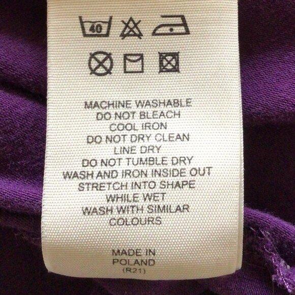 Authentic Burberry London 100% Cotton Purple top - Size XS / XXS - Picture 10 of 15